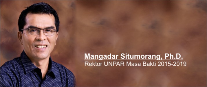 Mangadar Situmorang, Ph.D. Elected as Rector of Parahyangan Catholic University for the 2015-2019 term.