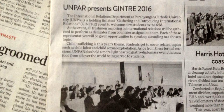 Unpar Persembahkan GINTRE 2016