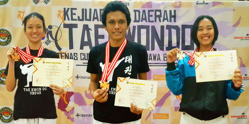 Ikuti Kejurda Taekwondo se-Jabar, Unpar Peroleh 3 Medali