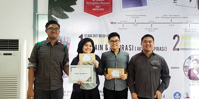 Mahasiswa Arsitektur Juara 1 dalam Workshop “Karya untuk Bangsa”
