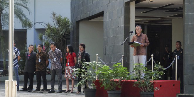 Unpar Adakan Apel Koordinasi Pegawai 1