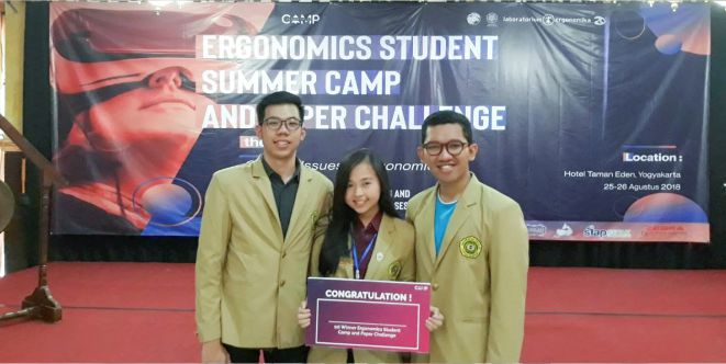 Tim Ergospace Juara I dalam Ergonomic Summer Camp and Paper Challenge