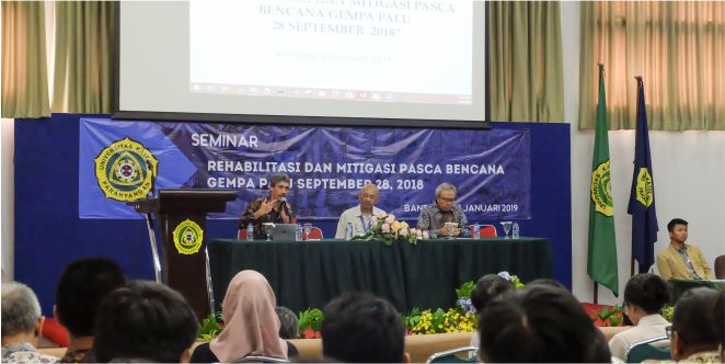 Unpar Gelar Seminar Rehabilitasi dan Mitigasi Pasca Bencana Gempa Palu