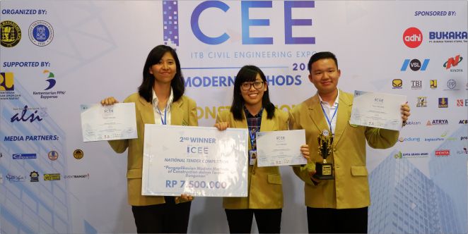 Tim Sipil Unpar Juara 2 Lomba Tender Competition ICEE
