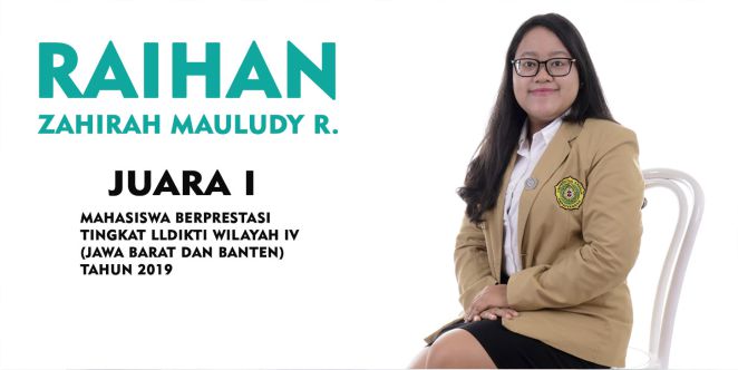 Raihan Zahirah, Wakili Unpar dalam Pilmapres 2019 Tingkat Nasional