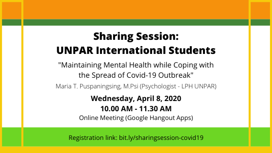 Live Sharing Session: UNPAR International Students