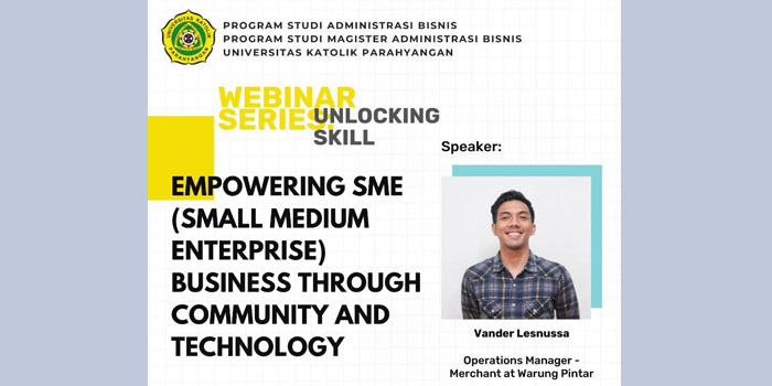 Webinar Administrasi Bisnis Bahas Pemberdayaan UMKM melalui Komunitas dan Teknologi