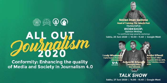 All Out Journalism, Belajar Mengenai Media dan Jurnalistik di Tengah Pandemi