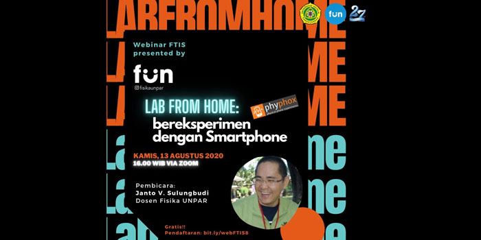 FTIS Unpar Bereksperimen Dengan Smartphone Melalui Seri Webinar Lab From Home