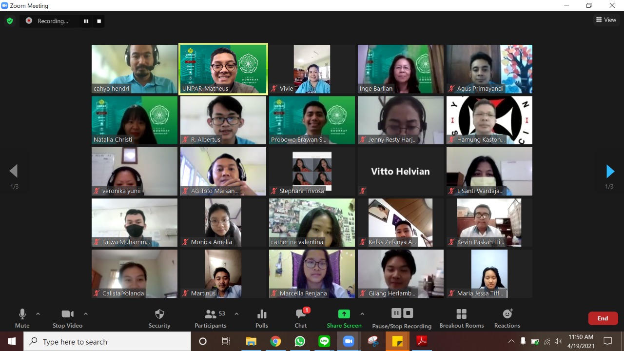 Pelajar SMA Putra Nirmala Cirebon  Belajar Financial Planning di UNPAR