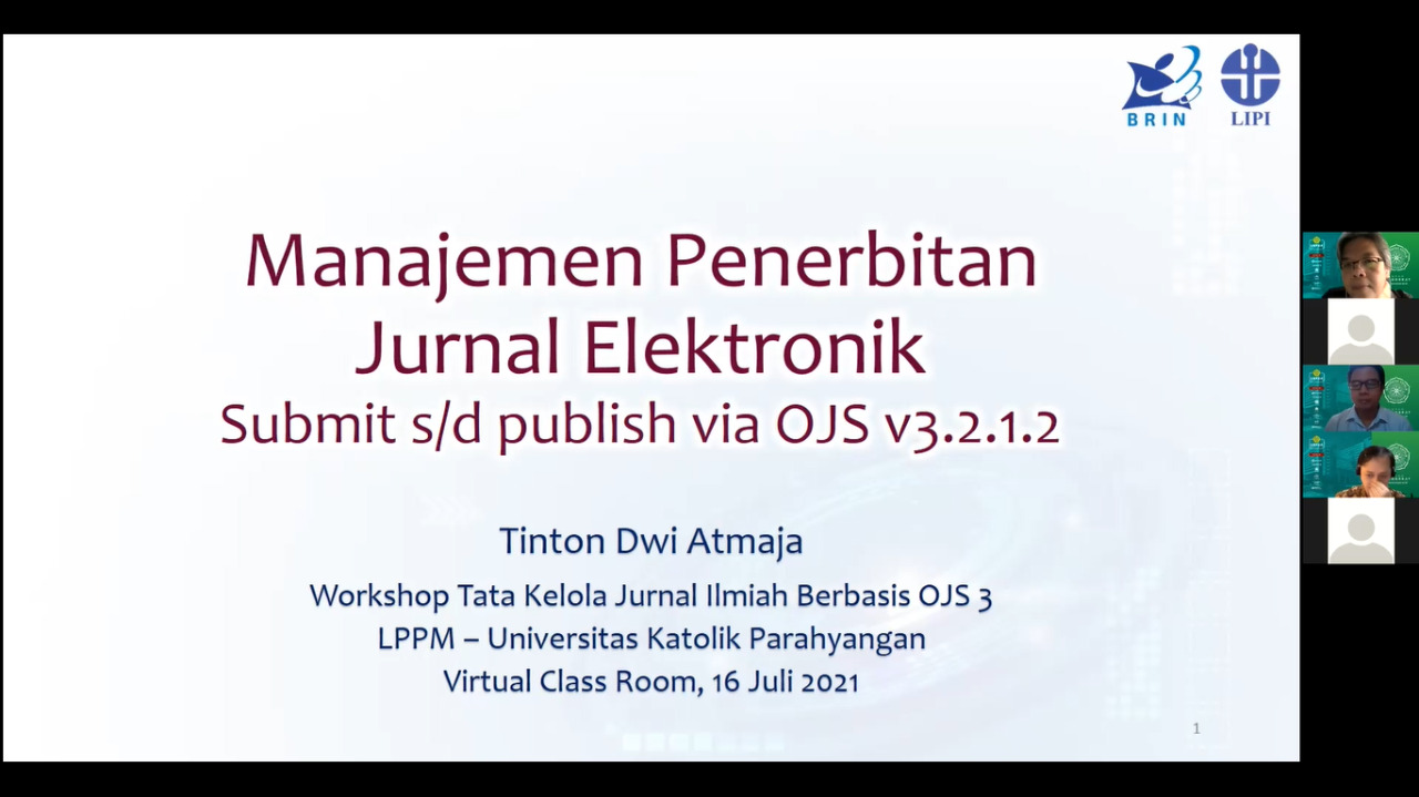 LPPM UNPAR Gelar Workshop Tata Kelola Jurnal Ilmiah Berbasis OJS-3