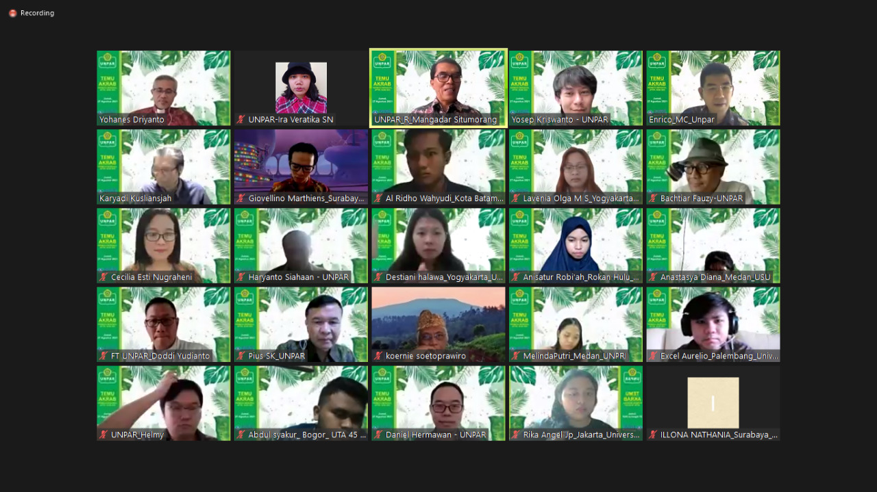 temu akbar pertukaran mahasiswa unpar